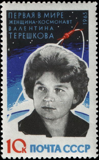Bélyeg Tyereskova arcképével