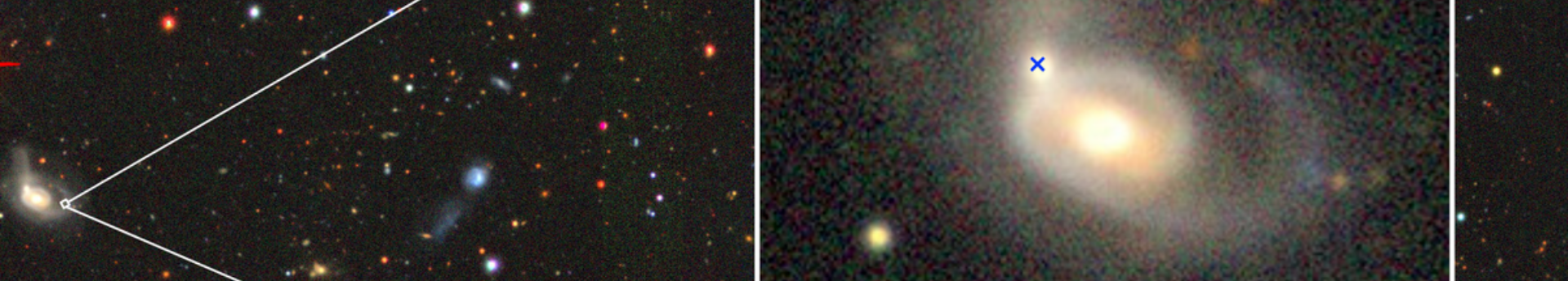 Egy kölcsönható galaxis fekete lyuka széttépett egy túlságosan közel merészkedő csillagot