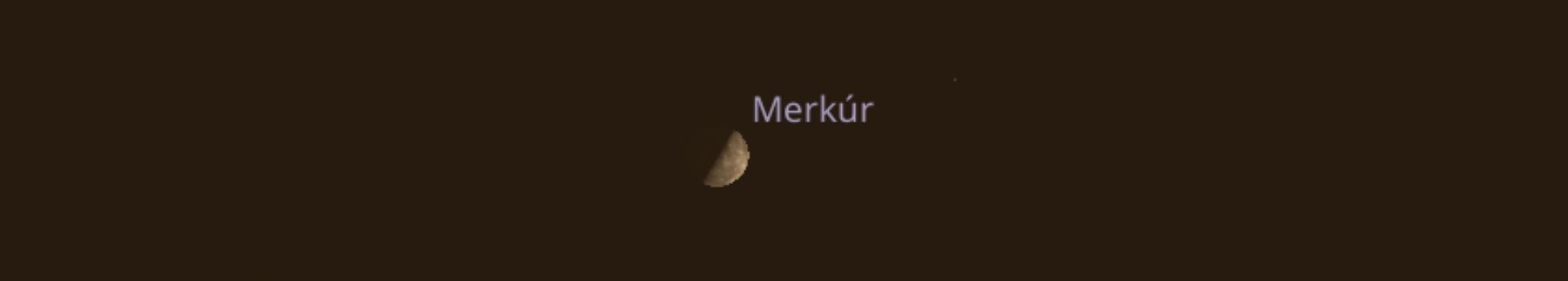 Nyári Merkúr-les vékony holdsarlóval fűszerezve